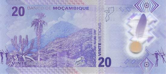 Mosambik p155a 20 Meticais 2024